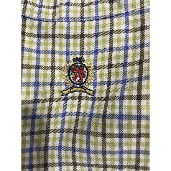 Y2K TOMMY HILFIGER BUTTON DOWN SHIRT LYON CREST EMBROIDERED Sz S ICONIC - Picture 11 of 14